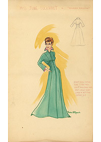 [Costume Sketch of Lockhart's Robe]